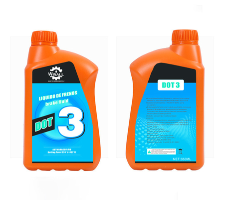 Cheap Factory High Performance China Plastic Bottle Yellow Good Quality Automotive Hot Sale MSDS  Dot3 Brake Fluid