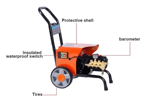Household high pressure 220V car wash automatic brush pump cleaning machine